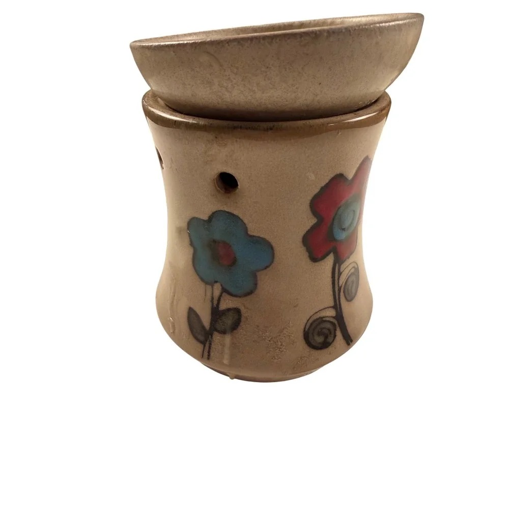 Scentsy Ashbury Floral Wax Warmer Rustic Boho Full‎ Size Retired Electric